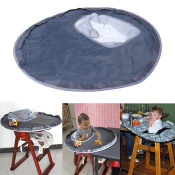 

Baby Eating Table Mat Feeding Chair Cushion Waterproof Round Folding Infants Pad