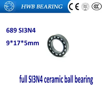

Free shipping 689 full SI3N4 ceramic deep groove ball bearing 9x17x5mm for bike part