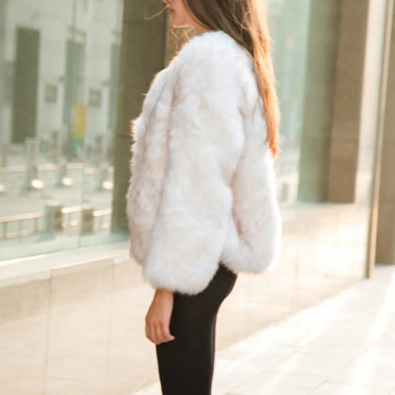 Aliexpress.com : Buy Women Winter Faux Fur Coat Fashion Fox Fur ...