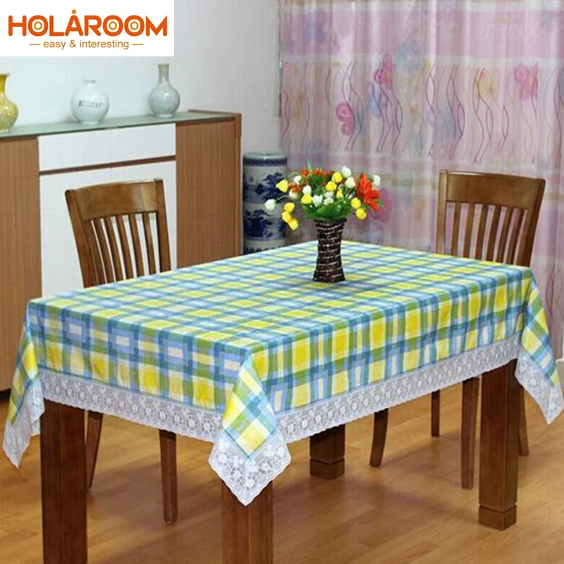 

Modern style PVC waterproof table cloths plastic table cloth easy clean table cloth for Waterproof Oilproof Rectangul