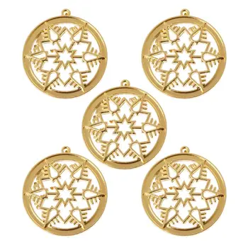 

5Pcs Snowflake Jewelry Frame Epoxy Resin Trays Bezel Cabochon Jewelry Making