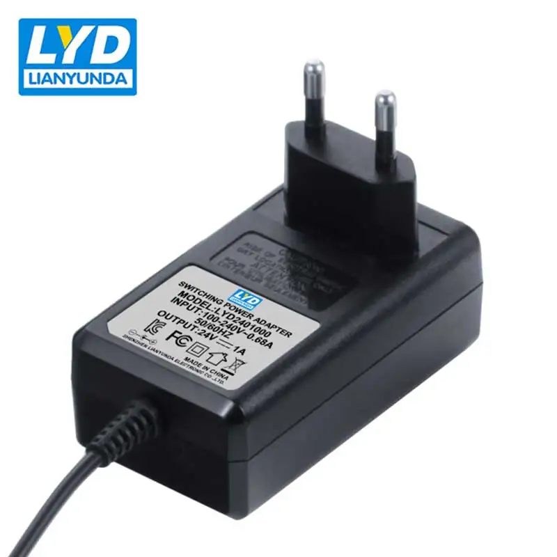 90 264v адаптер Dc24v 1 Amp Ac Dc ПИТАНИЕ 24V питания 24vdc 1A настенный блок 24W 1A|Адаптеры AC/DC| |