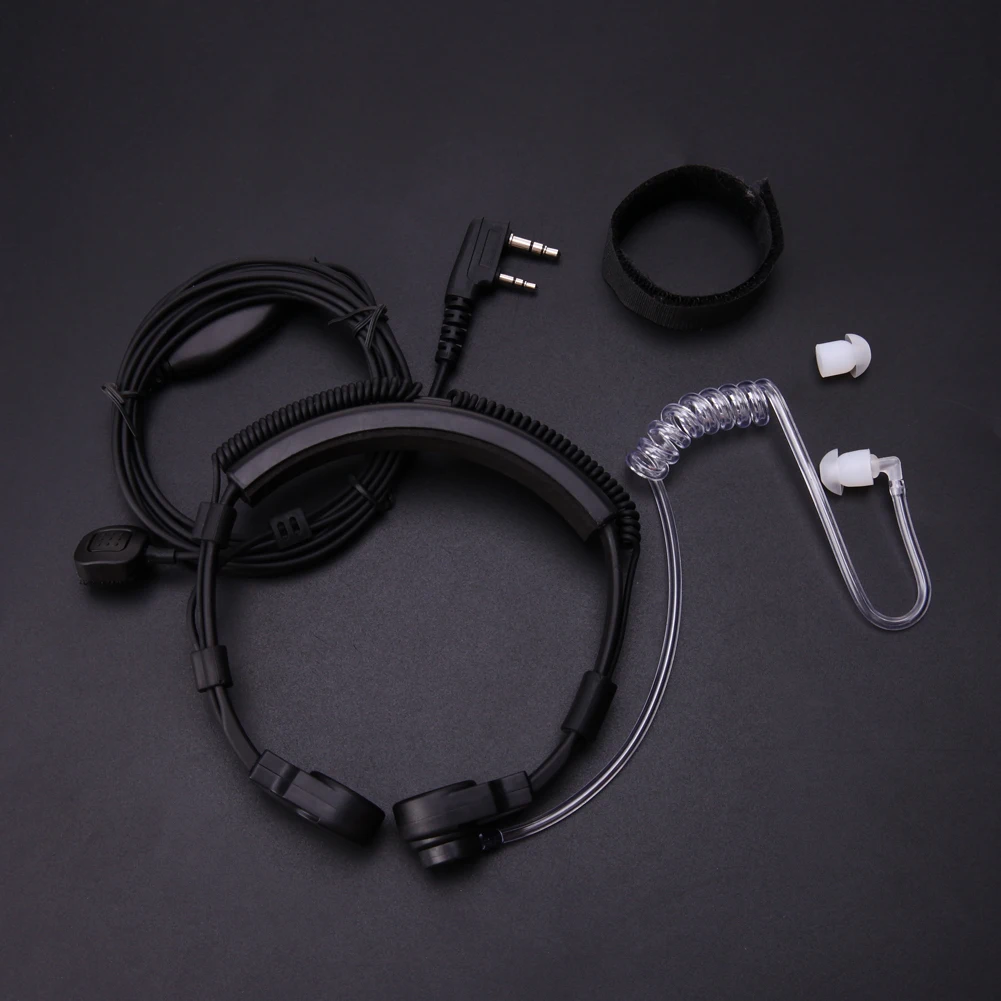 Alloet 2 контактная Скрытая Акустическая трубка эргономичный микрофон наушники для
