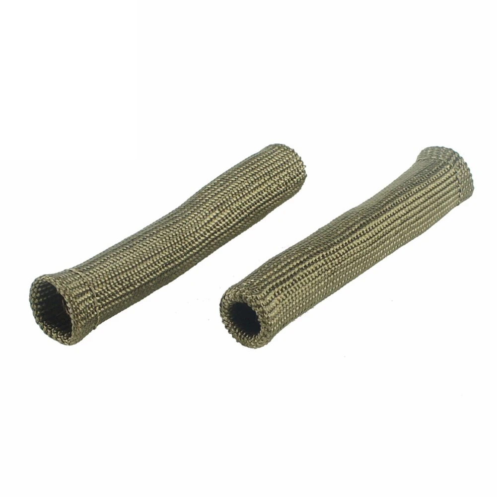 Car Ti Spark Plug Wire Boots Heat Exhaust Shield Protector Sleeve Cover