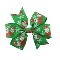 

New Christmas Gifts 2015 New Children Sequin Barrettes Cute Baby Girl Big Bow Hair Accessories Free Shipping