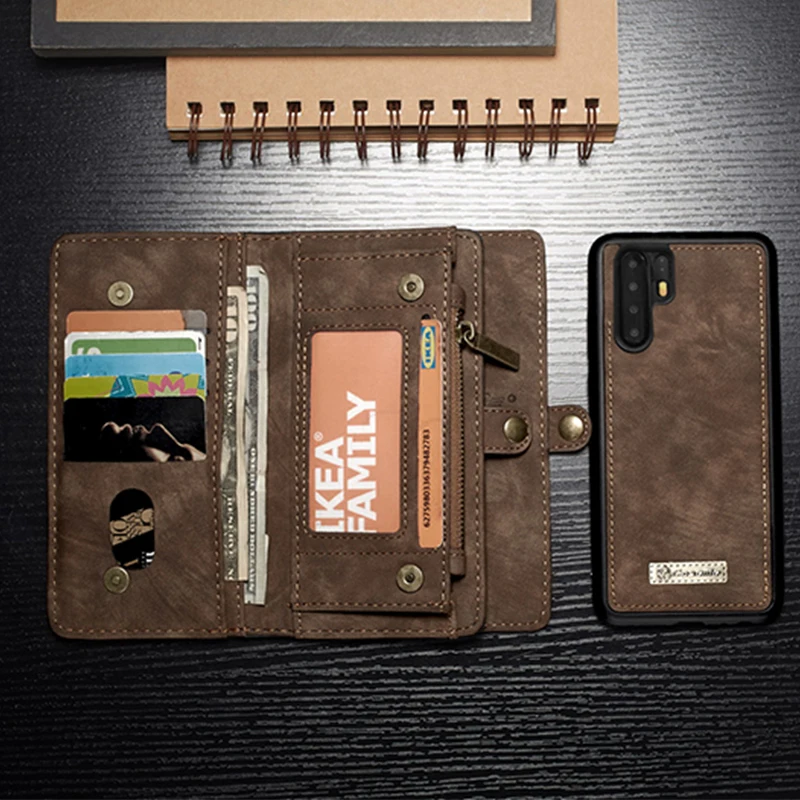  Leather Case For iPhone 7 8 6 6s Plus X XR XS Max Cases Flip Wallet Cover For Huawei P20 Lite Mate 