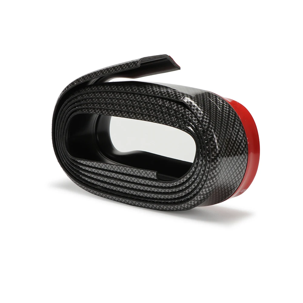 2.5m Universal Car Sticker Lip Skirt Protector Carbon Fiber Car Front