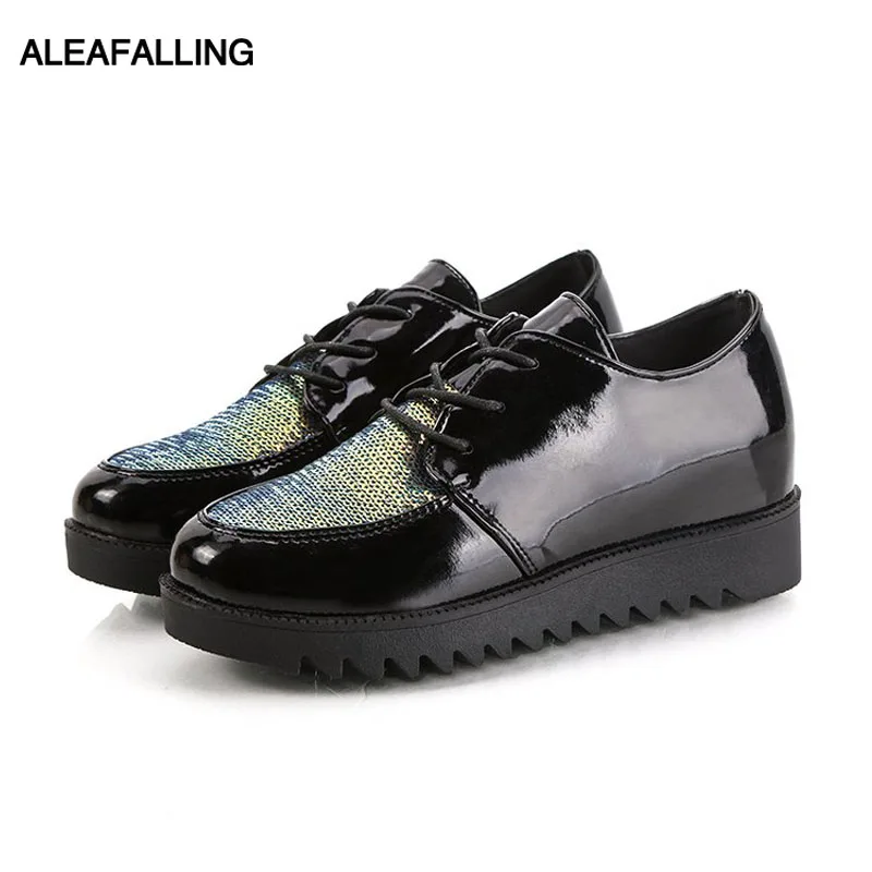 

Aleafalling Women Boots Snow Winter Boots Lace Up Bling Bling Leather Lady Shoes Solid Outdoor Girl's Shoes Party Shoes AWBT259