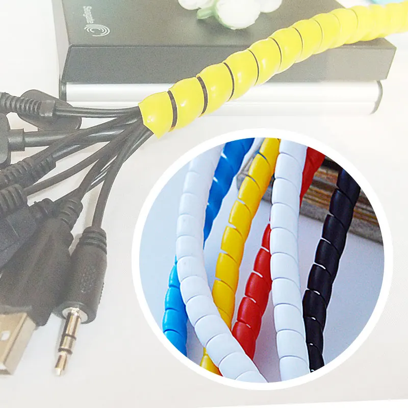 10mm wire Receive power cord make it in perfect order five color spiral bands diameter Cable