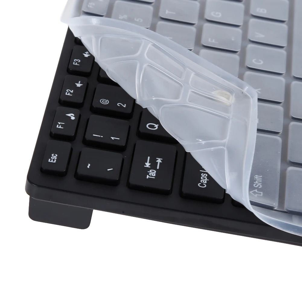 Черный 1600 dpi 2,4 ГГц ультратонкая Беспроводная настольная клавиатура+ мышь+ крышка клавиатуры Flim для настольного ноутбука игровой геймер
