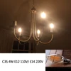 E27 LED Lamp Dimmable Filament Bulb E14 220V Gold 1W 3W 4W 6W 8W E12 E26 110V Edison Retro LED Light Bulbs 2200K G40 String Bulb ► Photo 3/6