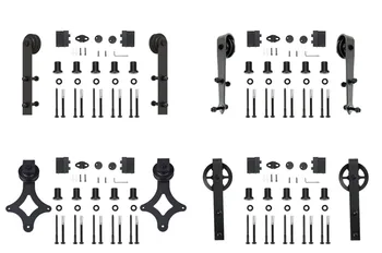 

Stainless steel and carbon steel Rustic sliding door fittings kit without rail