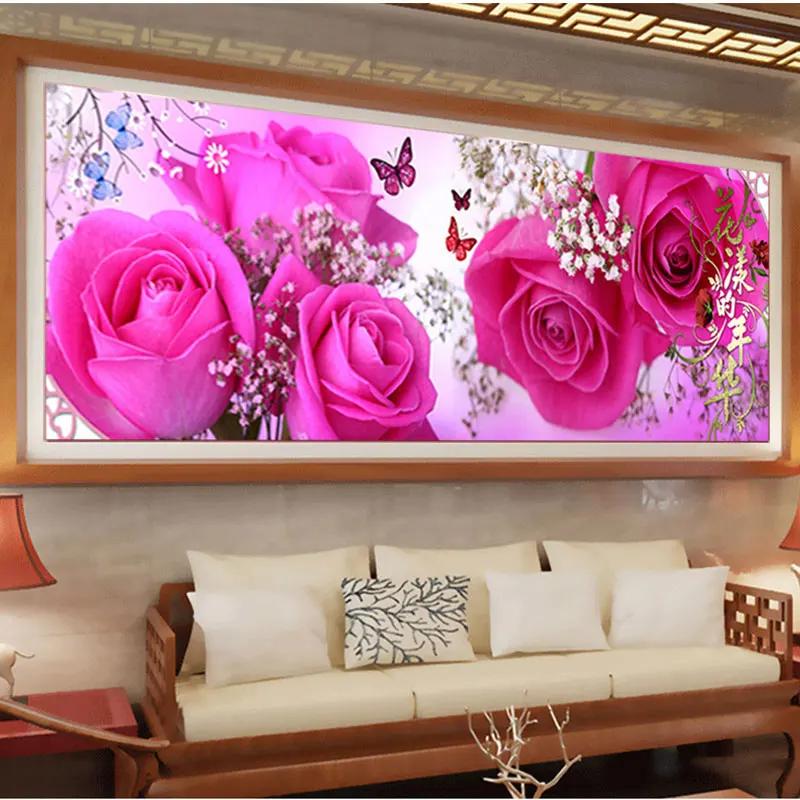 109 37cm Blossom Age Embroidery 5D Diy Novelty DIY Diamond Embroidery Needlework DMC 447 Colours Crafts