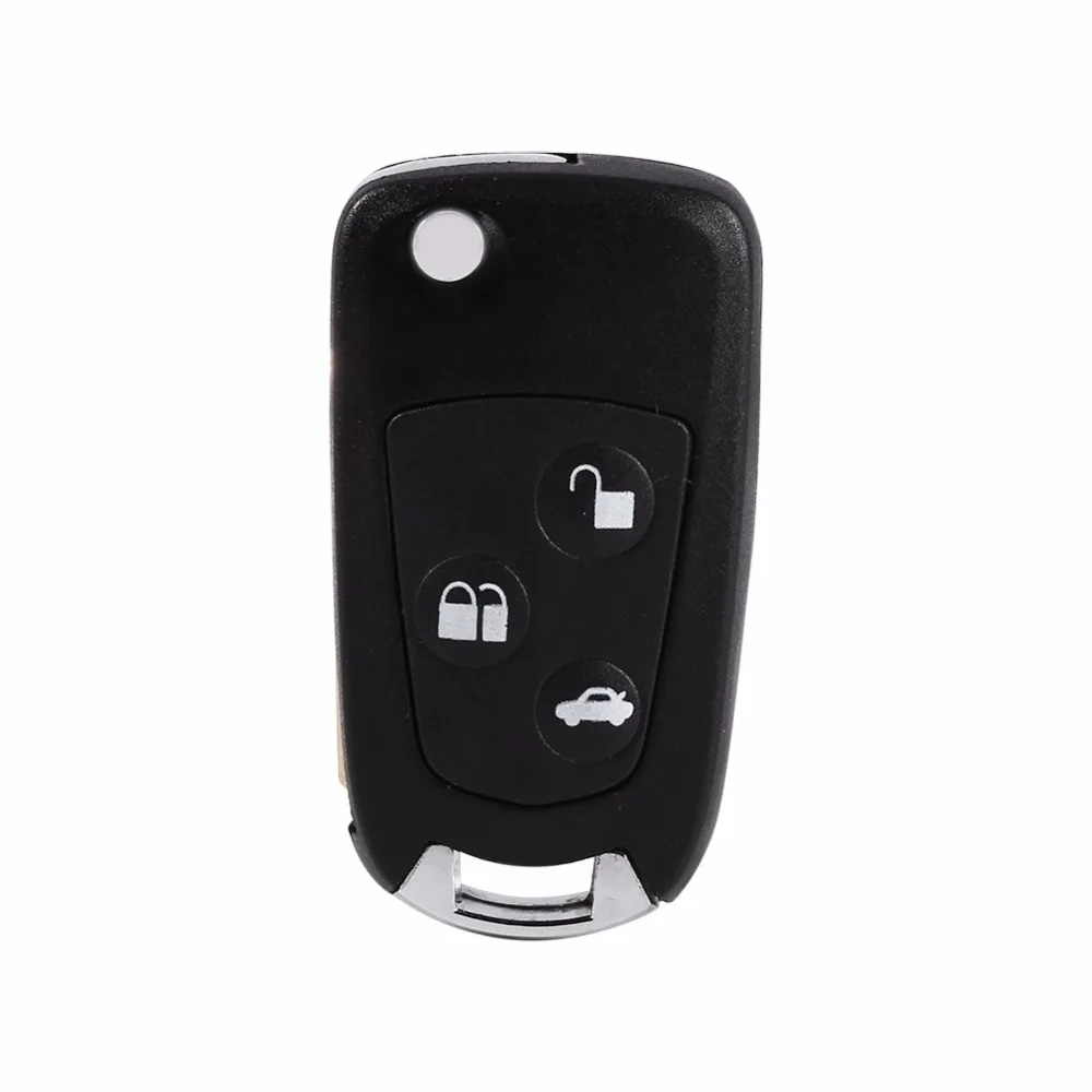 

1 Pcs Key Case Shell Remote Flip / Folding Key Shell Case Uncut Blank Refit For Ford Focus Ka Mondeo 3 Buttons 100% Brand New