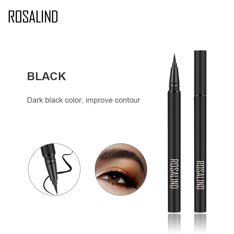 Косметика ROSALIND косметика подводка для глаз маркировка цветная блестящая Черная