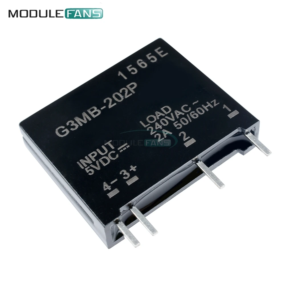 Модуль реле постоянного тока 5V 12V 24V G3MB 202P DC AC PCB SSR твердотельный модуль для
