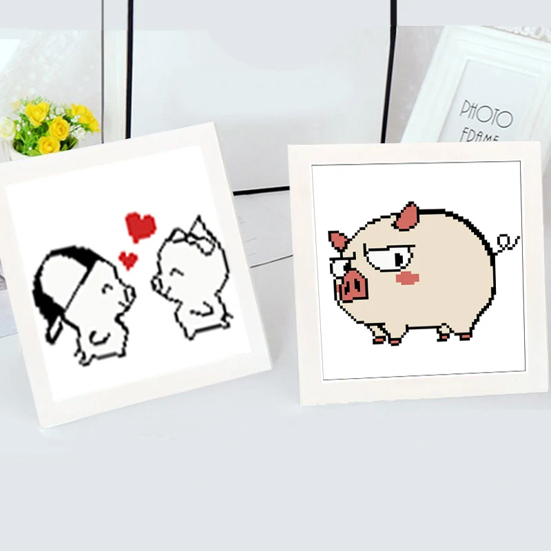 

Animal dmc counted diy cross stitch kits patterns printed fabric accessories embroidery needlework sets needlepoint thread plant