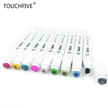 TOUCHFIVE маркеры выберите 10/20 Цвета TOUCHFIVE 60 Dual Head алкоголя Книги по искусству ist эскиз Маркеры Ручка для Manga рисунок Фломастеры для рисования
