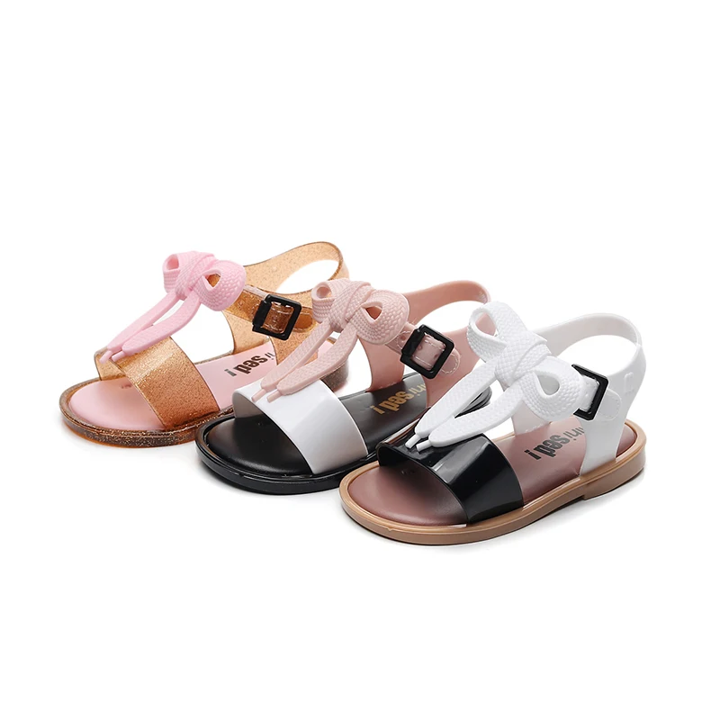 Мини Melissa2019 новые сандалии с Микки-Маусом для девочек, прозрачные сандалии, детская пляжная обувь, обувь с героями мультфильмов для девочек