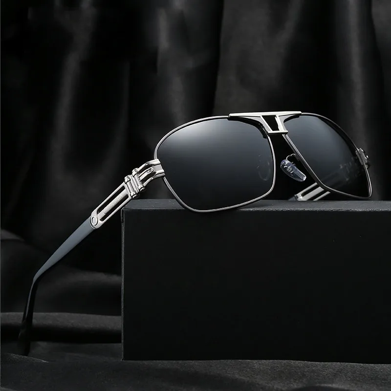 

Designer Brand Polarizerd Sunglasses Men uv400 high quality square Sun Glases for Male oculos masculino polarizado with box