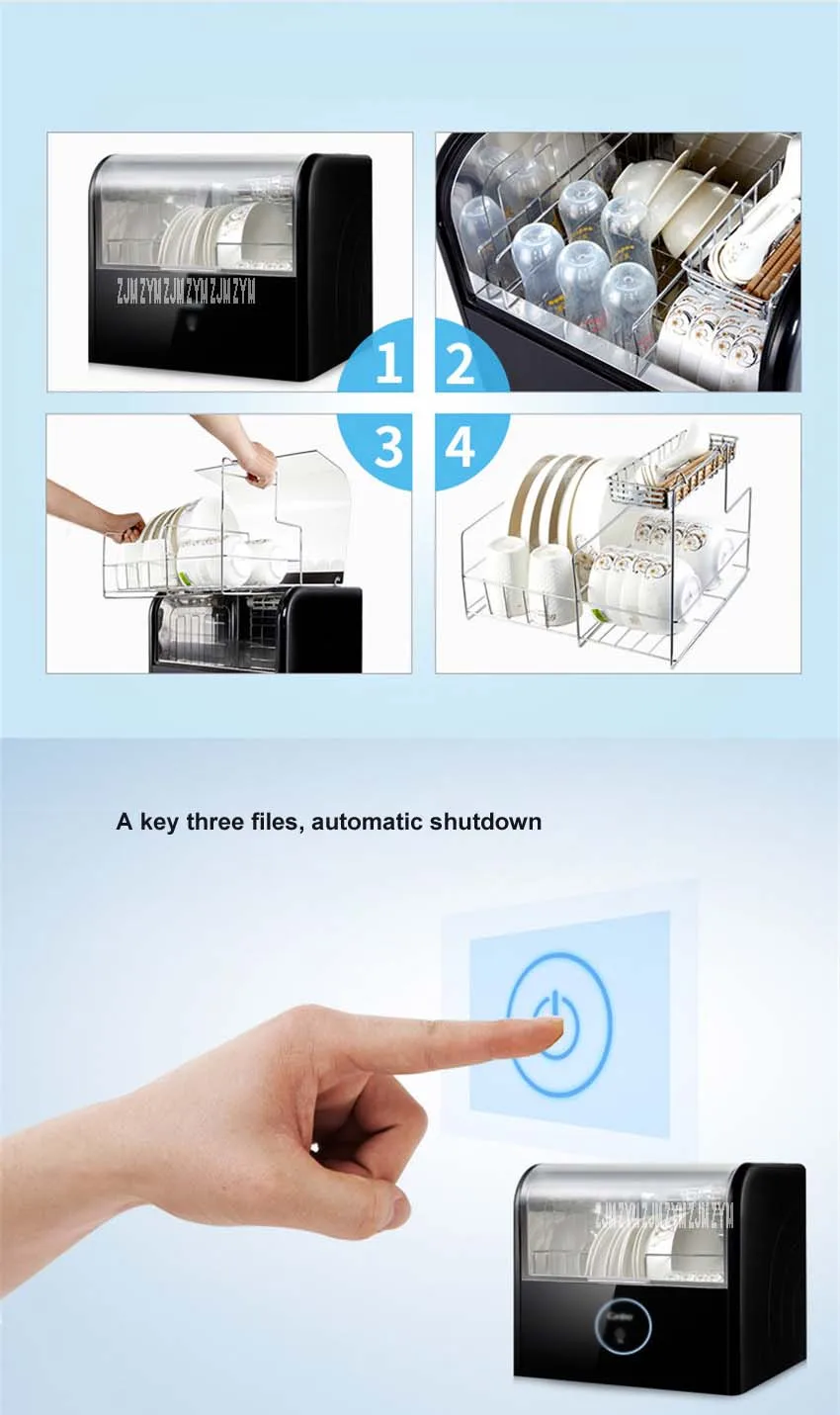 ZTD28A-1 Бытовая Кухня низкая температура дезинфекция шкаф 220 в 250 Вт настольная кухня ультрафиолет дезинфекция 28L Емкость