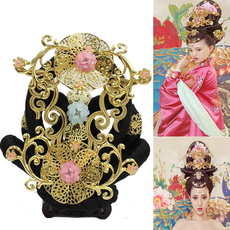 

beautiful princess hair vintage hair accessories carnival cosplay halloween cosplay chinese hair ancient empress cosplay