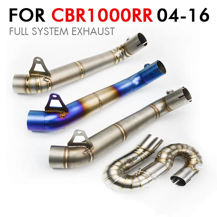 

CBR1000RR Full System Motorcycle Exhaust Pipe Escape sc Moto Muffler Middle Link Pipe For CBR1000RR CBR 1000 RR 2004 2016