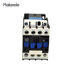 CJX2-1810 Electric Motor Contactor 18A 3P+1NO Coil Voltage 380V 220V 110V 36V 24V 50/60Hz Din Rail Mounted Magnetic Contactor