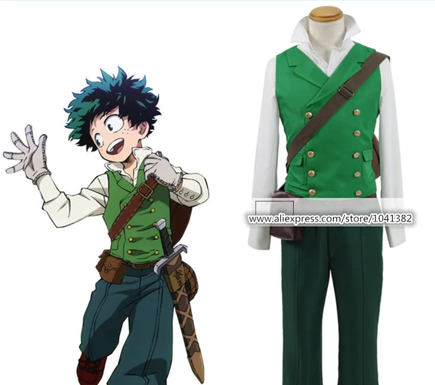 

My Hero Academia Cosplay Izuku Midoriya costume Deku costume Uniform Halloween Costume