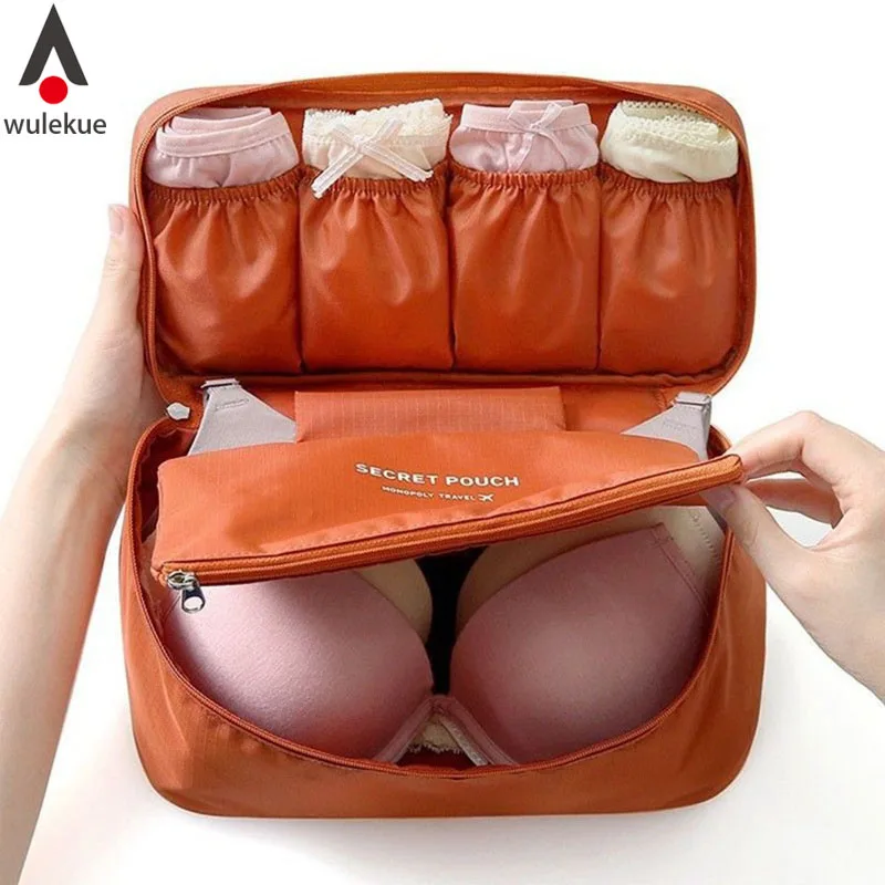 

Travel Accessories Women's Storage Bag For Underwear Clothes Lingerie Bra Organizer Cosmetic Pouch Suitcase Case
