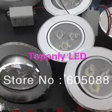 3x1 Вт Epistar встраиваемый потолочный светодиодный светильник, срок службы> 50, 000 часов, 2 года гарантии, конкурентоспособная низкая цена с хорошим качеством