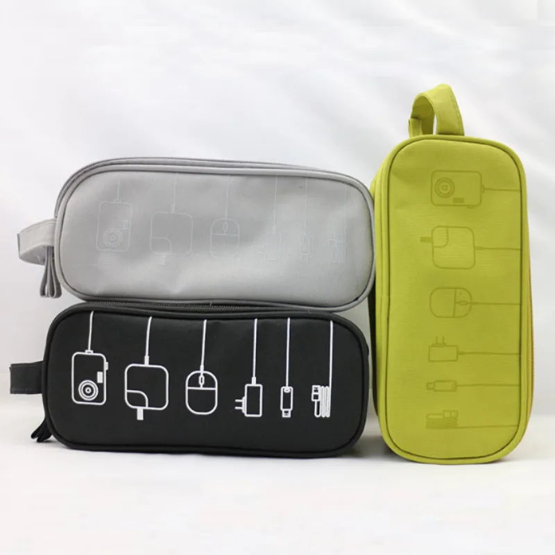 Многофункциональная деловая сумка для путешествий с usb-кабелем, сумка для хранения электроники, сумка-Органайзер на молнии для цифрового гаджета