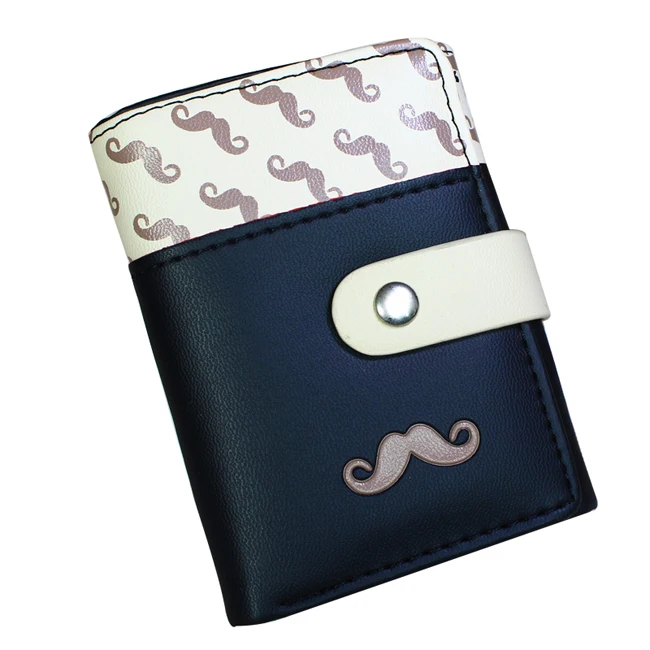 

Women Wallets Candy Colors Lady Short Purses Cards Holder Girls Students Moneybags Moustache Coin Purse Woman Hasp Wallet Bags