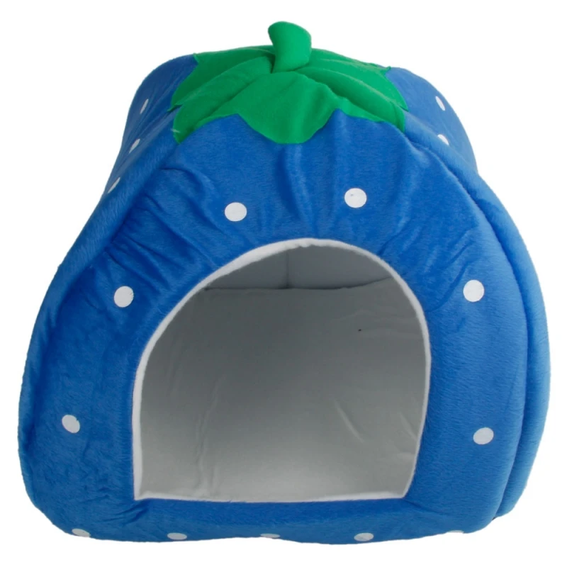 Soft-Cotton-Cute-Strawberry-Style-Multipurpose-Pets-Dog-Cat-House-Nest-Yurt-Size-L-Deep-Blue_3_800x800