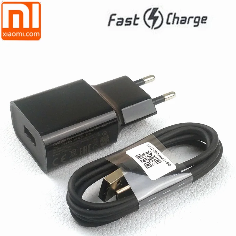 

Original EU xiaomi mi 8 se fast charger for a2 mi8 mix 2 2s max 3 a1 6 mi6 phone qc 3.0 quick charge power adapter type c cable