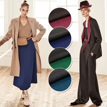 

21Colors! 138CM Wide 19MM Solid Color Stretch Silk Fabric for Summer Spring Dress Shirt JH029