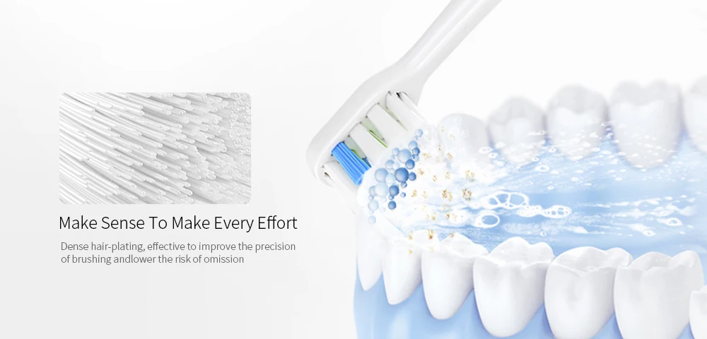 Alfawise Stylish Brush Head for RST2056 Sonic Electric Toothbrush 3pcs