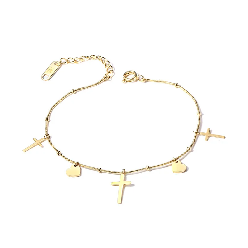 Meaeguet Крест Иисуса браслеты для женщин ювелирные изделия Pulseiras мода нержавеющая сталь Сердце Шарм цепь со змеей браслет