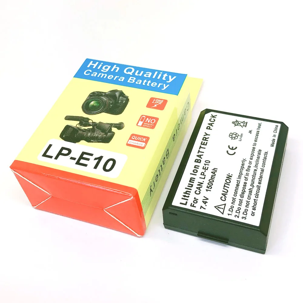 LP-E10 LP E10 LPE10 цифровой Камера Батарея для цифровой однообъективной зеркальной камеры Canon EOS 1100D 1200D 1300D Rebel T3 T5 T6 поцелуй X50 X70 X80 Батарея L10 LC-E10C