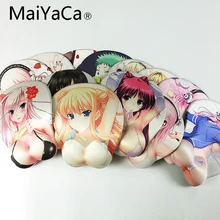 MaiYaCa мультяшный 3D коврик для мыши на грудь, силиконовый коврик для запястья японского аниме, коврик для мыши на грудь, для рук, для запястья, размер 26*22 см