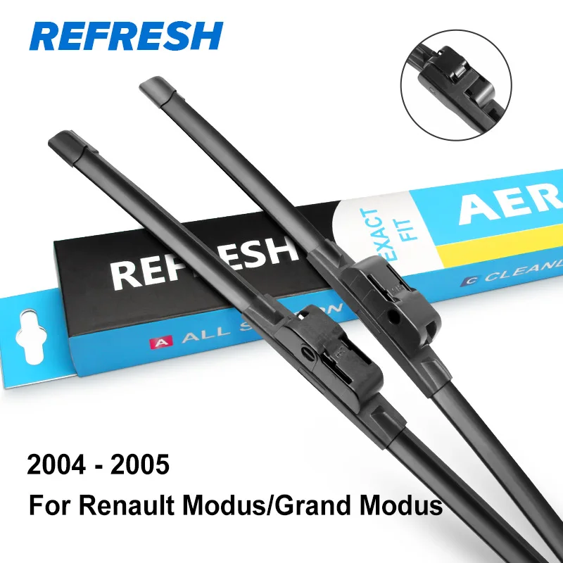 2004-2005 REFRESH Щетки стеклоочистителя для Renault Modus / Grand Modus 2004 2005 2006 2007 2008 2009 2010 2011 2012 2013 - Цвет: 2004-2005