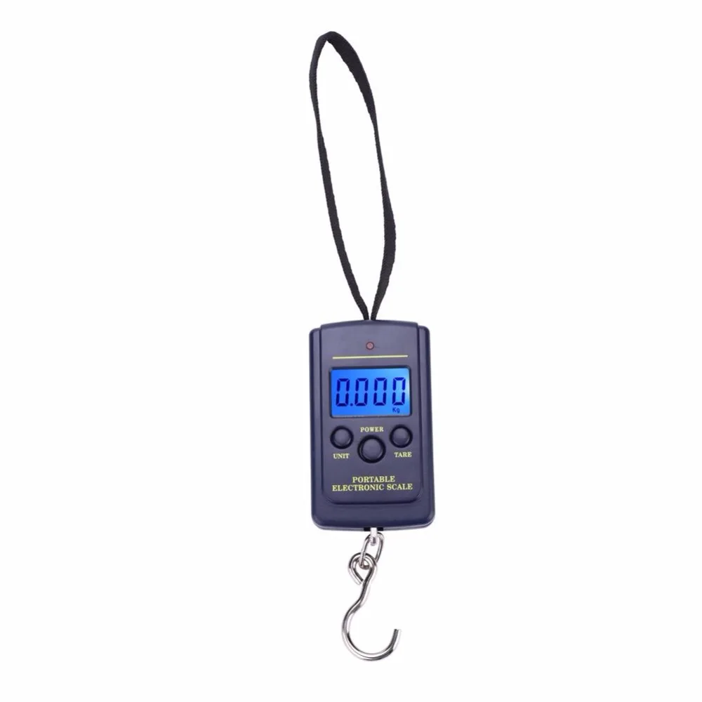 40kg Mini Digital Scale for Fishing Luggage Travel Weighting Steelyard Hanging Electronic Hook Scale Fishing Weight Tool