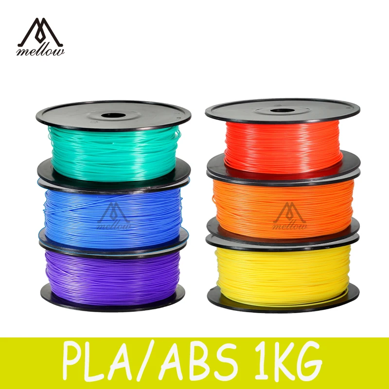 

1kg 20 Colours 3D Printer Filaments Rubber Consumables Material,1.75MM ABS/ PLA 3D Pen MakerBot/RepRap/kossel/Createbot