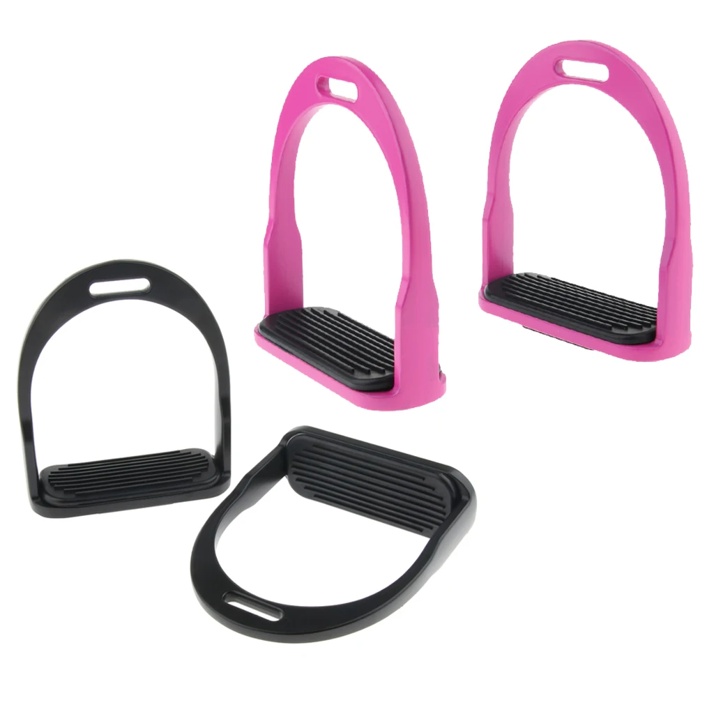 2019 2 Pairs Horse Saddle Aluminum Western Stirrups Tread Tack Men Women Riding Horse Riding Stirrups Body Protectors
