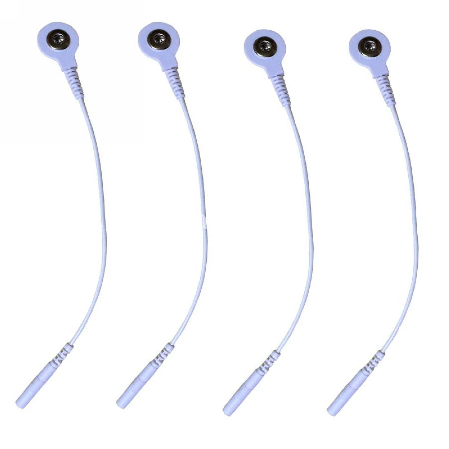 

Useful Long-Life Electrode Lead Wires/Cable Adapter Tieline Short Cable Electrode Wire With Snap 3.5mm Plug Hole