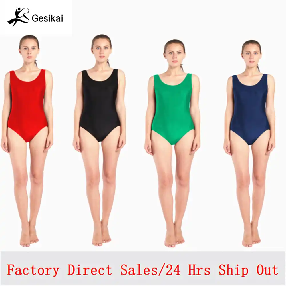 black tank leotard