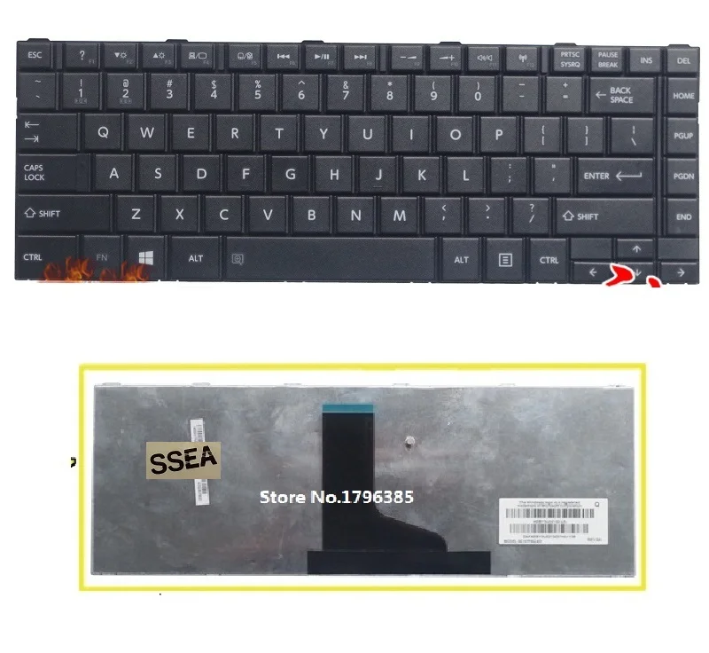 SSEA New laptop US Keyboard For Toshiba Satellite C800 C840 C845 L800 L800D L805 L830 L835 L840 L845 P840 M800 M805 M840 | Компьютеры и