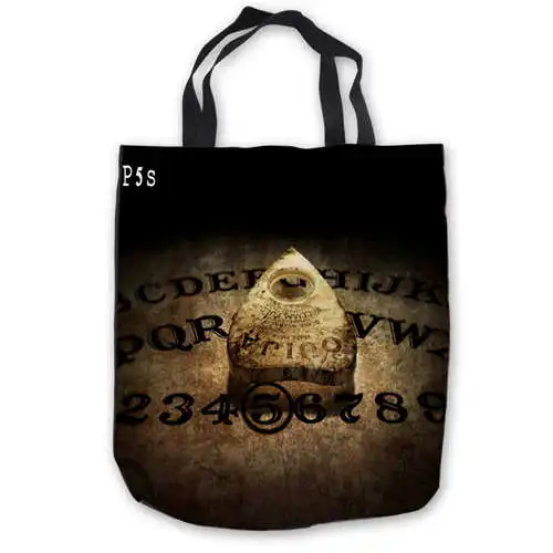 Пользовательские холст ouja_board_shirt_design (1) ToteBags Ручные Сумки хозяйственная сумка