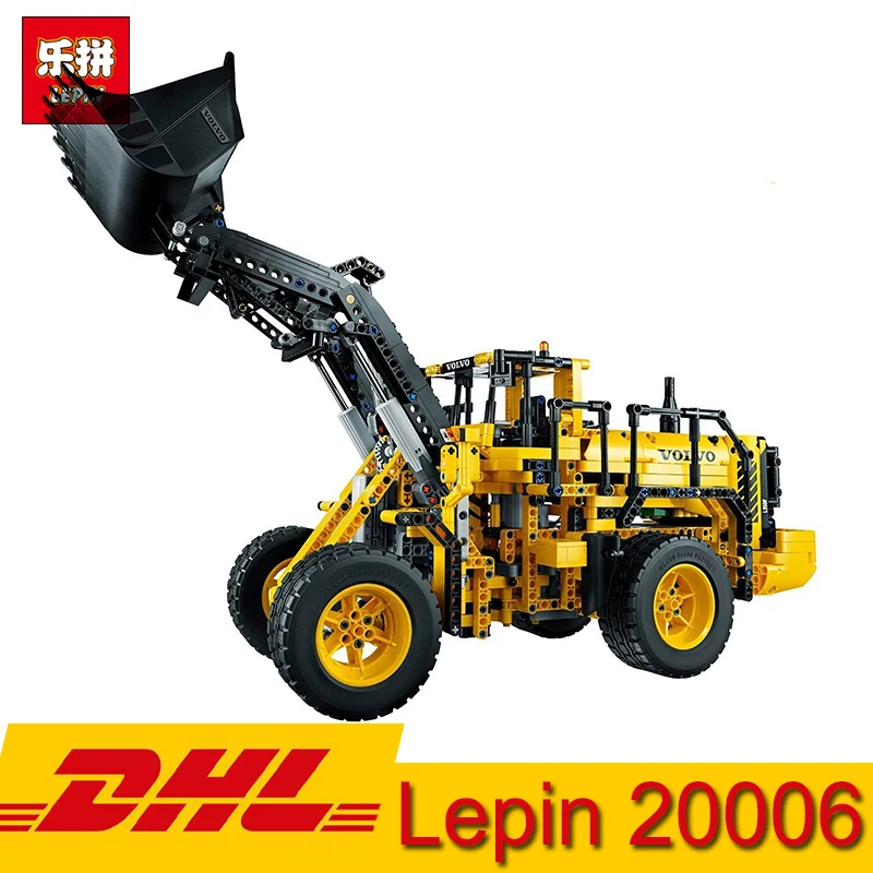 

In Stock Lepin 20006 technic series Volvo L350F wheel loader 1636pcs Building Block Assembling Toys Compatible Legoinglys Bricks