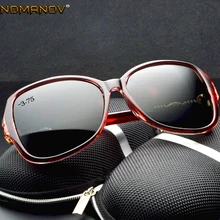 Большие женские поляризационные солнцезащитные очки-бабочки, поляризационные солнцезащитные очки, диоптрий, на заказ, близорукость, минус, линзы по рецепту-1 до-6